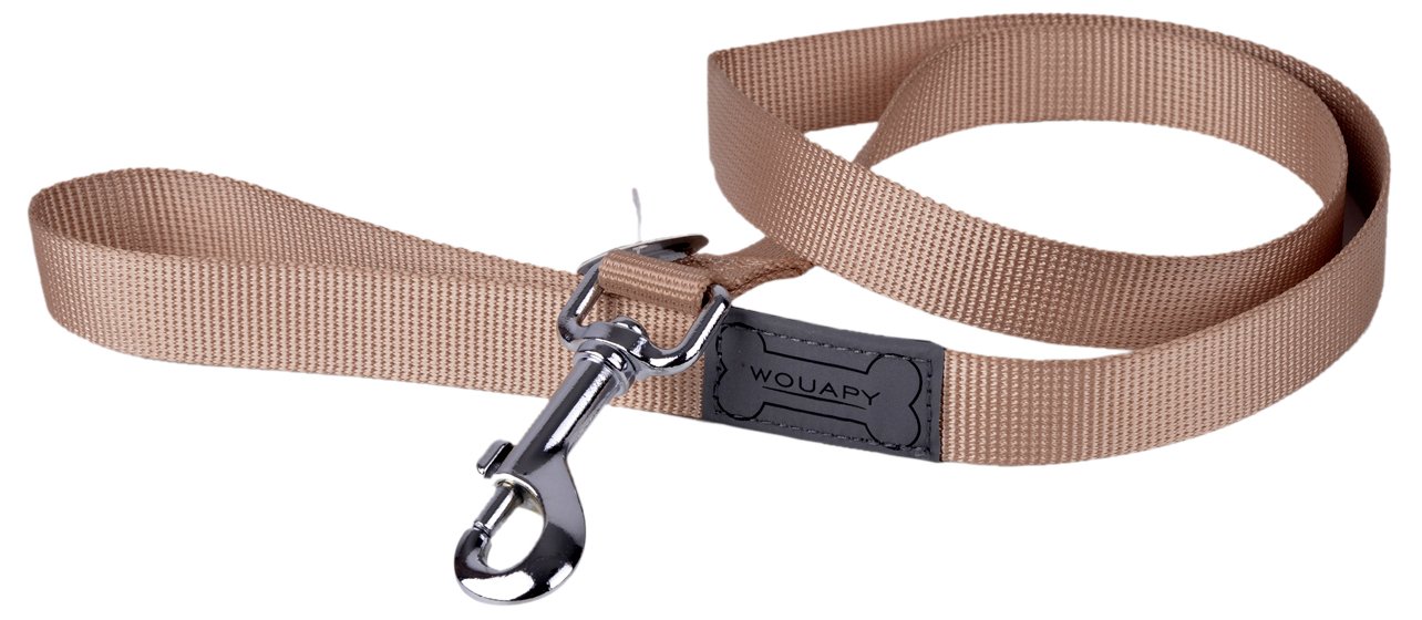 Wouapy Basic Line Lead for Dog, 25 mm/1 m, Beige