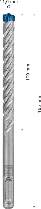 Bosch EXPERT SDS plus-7X Hammer Drill Bit 11 mm x 165 mm Carbide view 3
