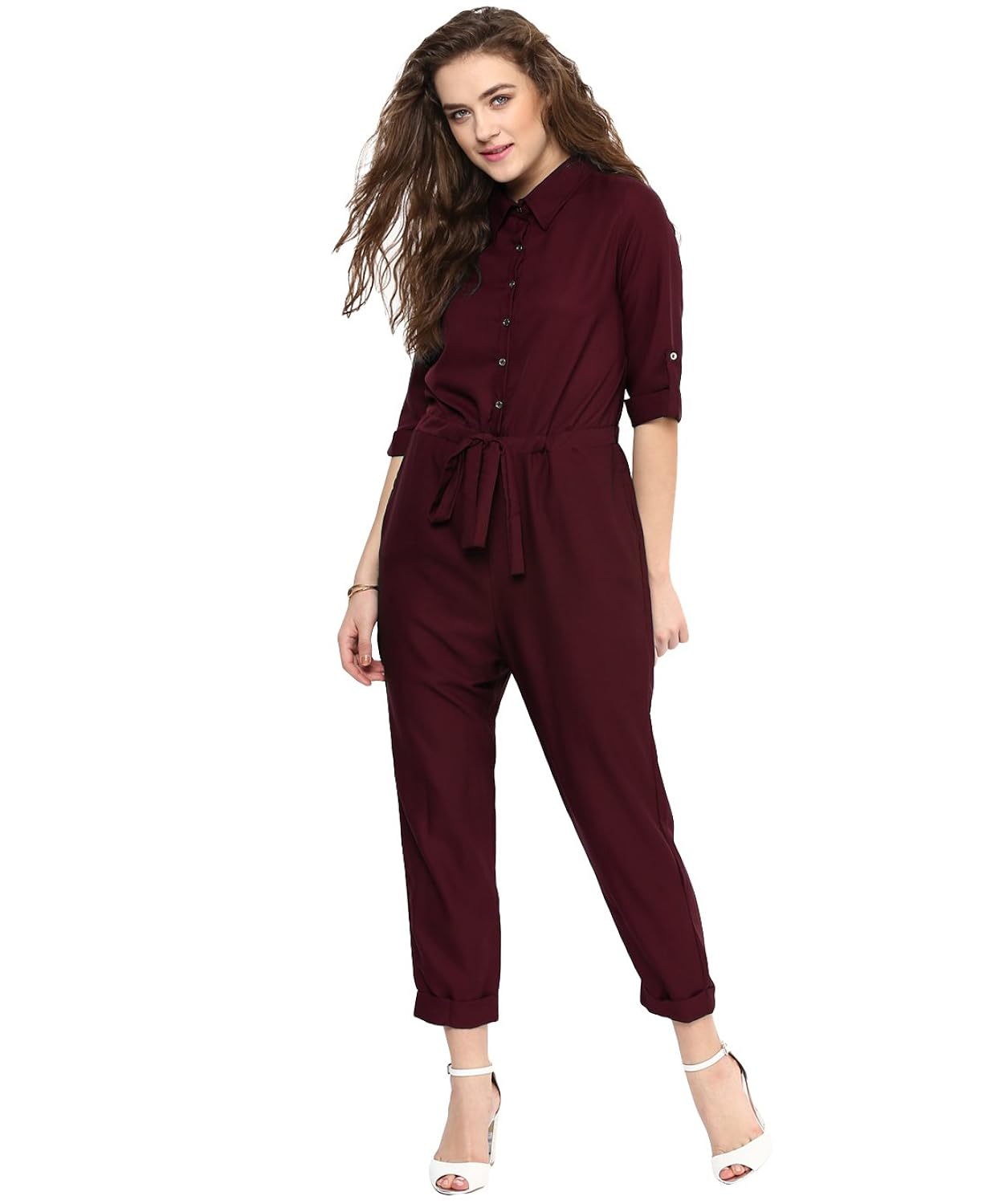 uptownie lite women's jumpsuit (lite maroon)