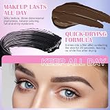 LOPHE Eyebrow Gel Mascara Waterproof & Long Lasting Brown view 3