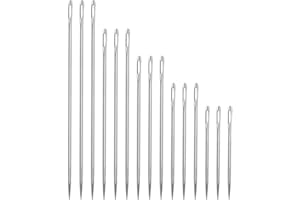 Long Sewing Needles 15 PCS Large Eye Darning Tapestry Needles for Yarn Hand Sewing Quilting Stitching Needle for Doll Making 