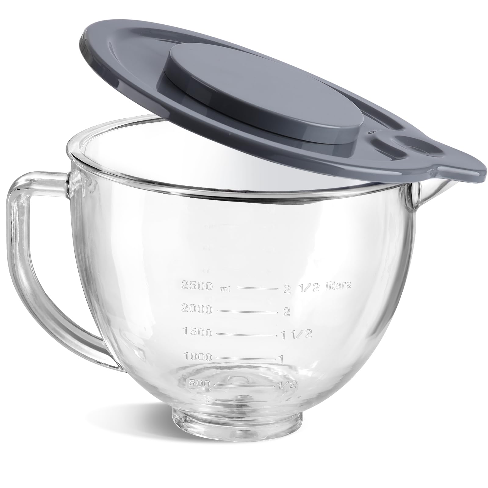 Gdrtwwh Glass Bowl for KitchenAid 4.5-5 Quart