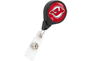 Desert Cactus New Jersey Devils Retractable Badge Holder NHL Team ID Reel with Ticket Clip for Lanyard, Work, School & Office Access