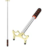 Skylety Pool Bridge Stick Retractable Brass Head | Snooker Pool Cue Table Accessories Retractable Billiards Rest with Removable Bridge Head for Multi-Angle Shot, Anti-slip Grip