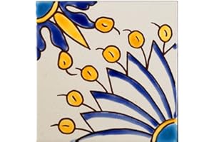 Casablanca Market MT036 Mediterranean Ceramic Decorative Tile, Sicily Blue