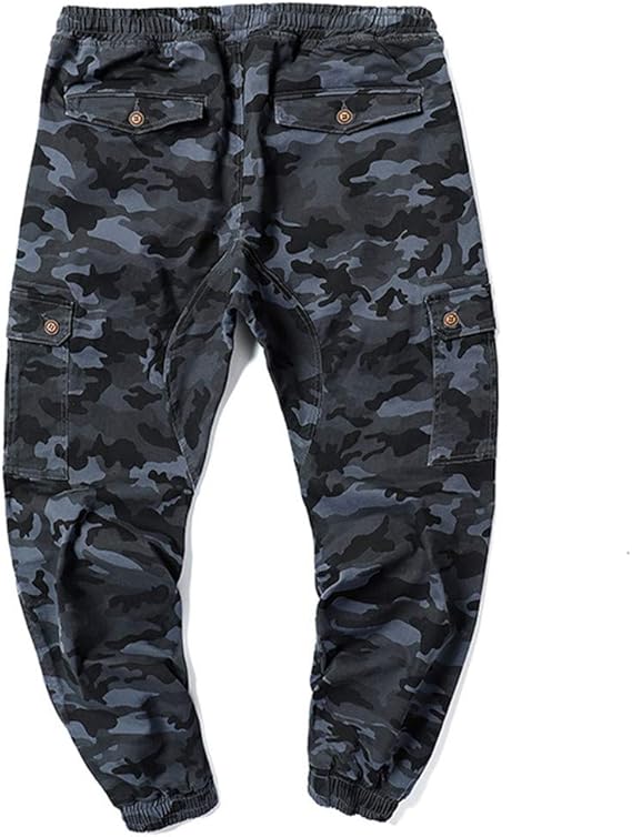 casual multiple pocket camo printed pants