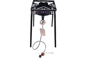 ARC ADVANCED ROYAL CHAMPION ARC 200,000BTU Propane Outdoor Burner Camp Stove Gas Burner,with Removable Legs,Ideal for Woks, Skillets and Pots