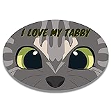 Magnet Me Up Anime I Love My Tabby Cute Cat Breed