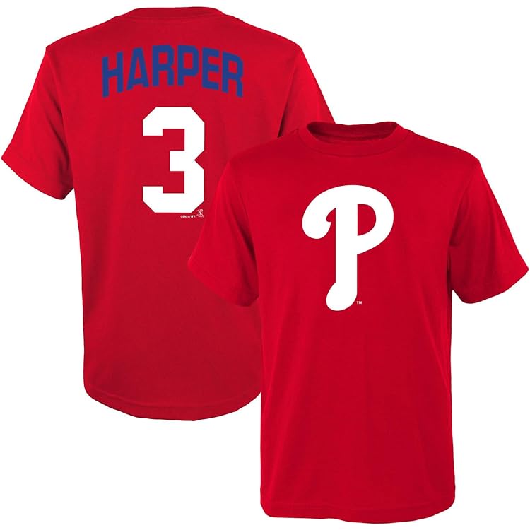 Amazon.com: Nike Bryce Harper #3 Philadelphia Phillies Name Number