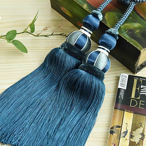 NOMIMAS 2pcs/Set Tassel Fringe Curtain Brush Tiebacks Hanging Belt Balls Curtain Decro Accessories Holderbacks