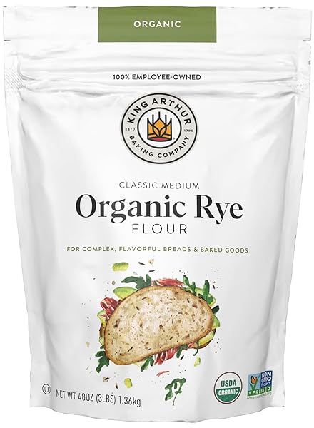 KING ARTHUR ORGANIC MEDIUM RYE FLOUR – 3...