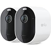 Arlo Pro 5S 2K Spotlight Camera - 2 Pack - Security Cameras Wireless Outdoor, Dual Band Wi-Fi, Color Night Vision, 2-Way Audi