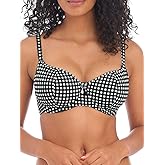 Freya Womens Check in Underwire Sweetheart Bikini Top