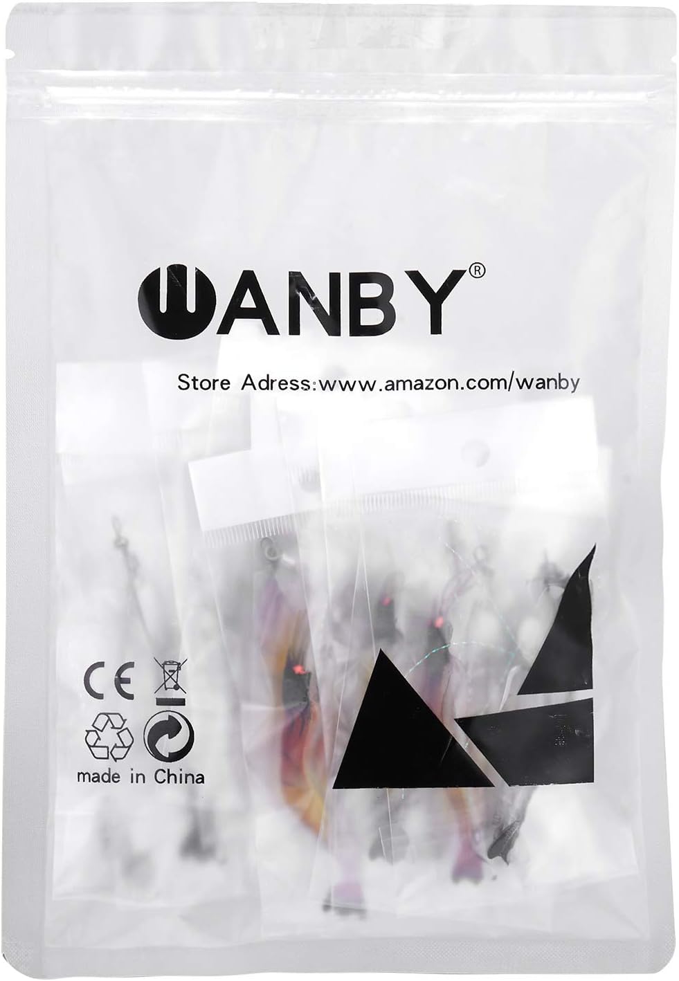 WANBY Artificial Silicone Soft Shrimp Lure Baits Set Luminous Swimbait Shrimp Fishing Lure with Hooks Fishing Tackle Freshwater/Saltwater (6PCS) - Image 3