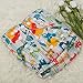 babygoal Reusable Cloth Diapers for Baby Boys, One Size Adjustable Washable Pocket Nappy Covers 6 Pack+ 6pcs Microfiber Inserts+4pcs Bamboo Inserts 6FB17