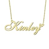 BYBWBL Kinley Name Pendant Necklace 18k Gold Plated