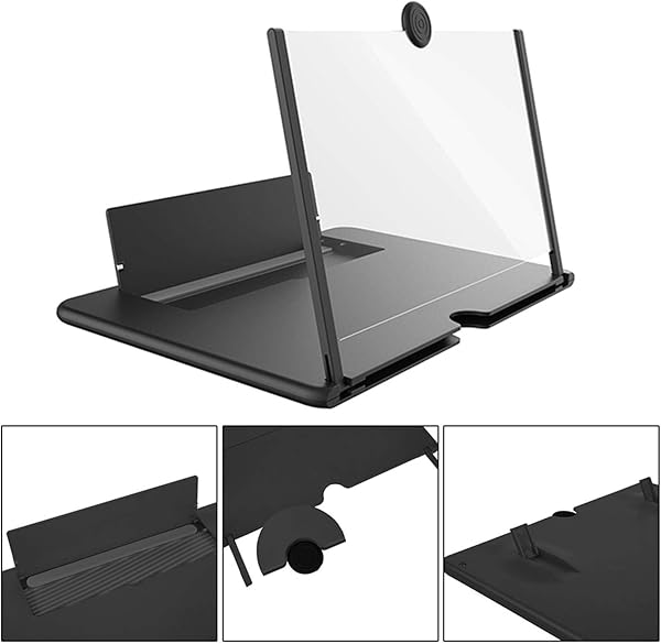 Findema 12 Inch Screen Magnifier Foldable Smart Phone Amplifier High Definition Zoom Suitable for All Smart Phones Foldable