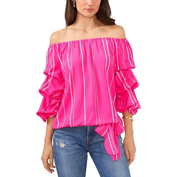 Liverpool Los Angeles Flutter Sleeve Woven Top with Ties - Top for