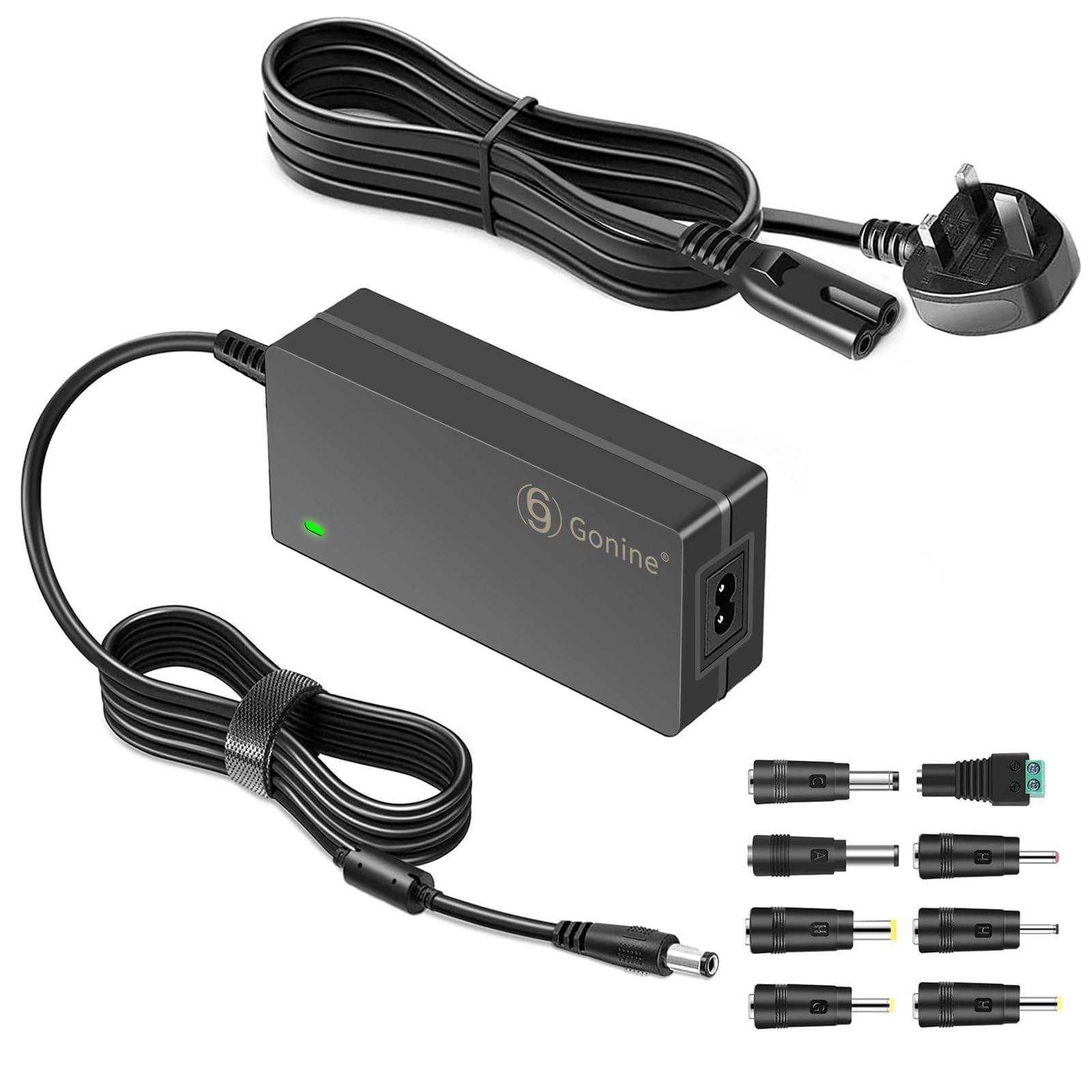 Gonine 24V 2.5A Power Supply, 24V 2.5A 2A 1.5A 1A AC/DC Adapter for LED Strip Light, Computer Monitor, Electronic Cutting Tool,JBL Vizio Polk Soundbar and More