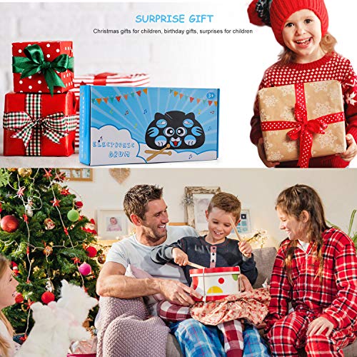 Lujex Portable Electronic Drum,9 Keys Electric Drum Pad Foldable Roll Up Portable Drum Practice Best Birthday and Christmas Gift for Kids (No Speaker and Battery) - Thumbnail 5