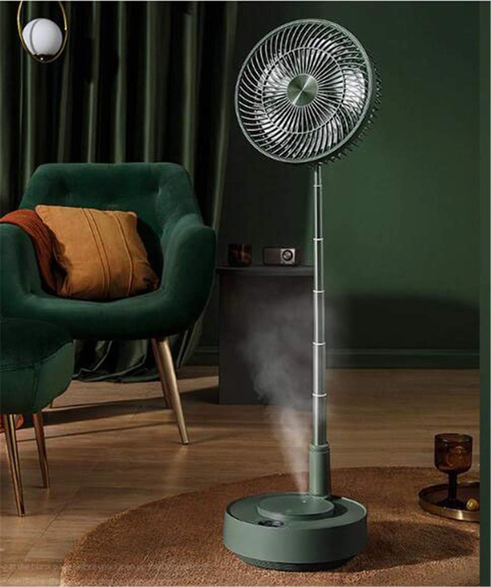 Fogar Stand Fan, Folding Portable Telescopic Floor/USB Desk