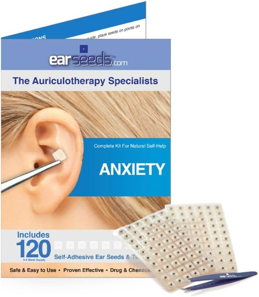 Anxiety Ear Seed Kit 120 Ear Seeds, Stainless Steel Tweezer Amazon.ca Health & Personal Care