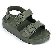 ChayChax Toddler Boys Girls Double Buckle Sandals Children's Adjustable Back Strap Water Sandal