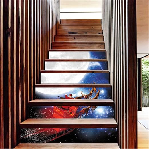 Barbedingrose Etiquetas Engomadas De La Pared De Las Escaleras 3d