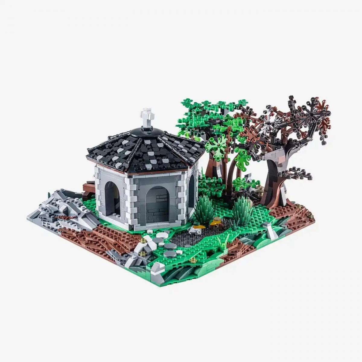 BlueBrixx Pro 108267 – Kloster Blaubrunn - Die Kapelle aus Klemmbausteinen mit 2250 Bauelementen. Kompatibel mit Anderen Klemmbausteinen 3