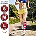 Graduated Calf Compression Sleeves Socks: Best Men & Women Pain Relief Stocking for Shin Splints, Leg Cramps Strains, Varicose Veins, Swelling. Increase Blood Circulation, Anti Fatigue & Fast Recovery,Pink,Medium
