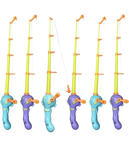 toy fishing rod walmart Timisea Magnetic Pole 6 Pack for Replacement Shimano JDM 15 Curado SIZE:3/0# Lake Life This all