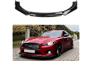 goodfitment - Universal Front Bumper Lip Body Kit ABS Glossy Black Front Lip Spoiler Diffuser Front Bumper Lip Spoiler Wing Body for Most Vehicle