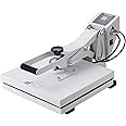 VEVOR Heat Press, 15x15 Power Heat Press Machine, Fast Heating, High Pressure Heat Press Machine for T-Shirt, Digital Industrial Sublimation Printer for Heat Transfer Vinyl, Easy to Use, White