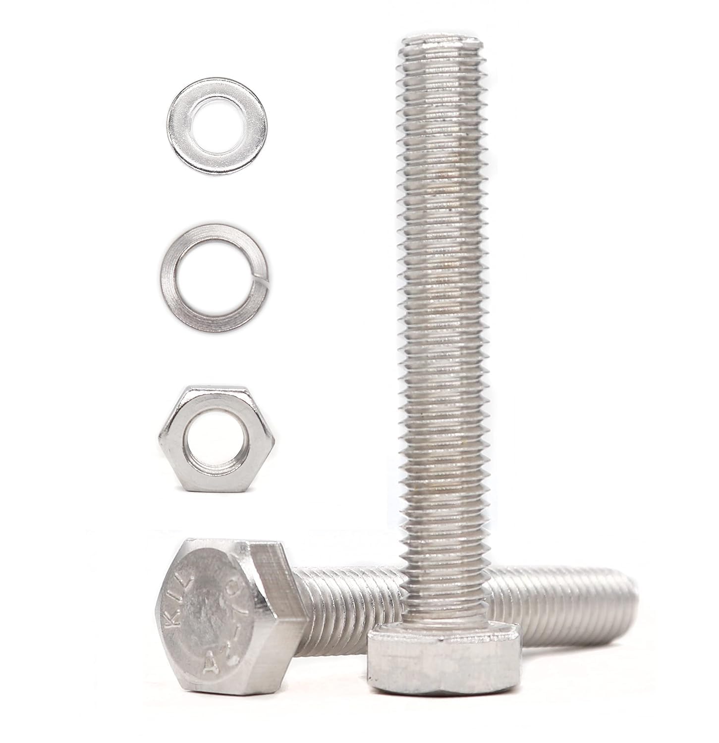 binifiMux 10-Pack M8 x 65mm Hex Bolts with M8 Hex