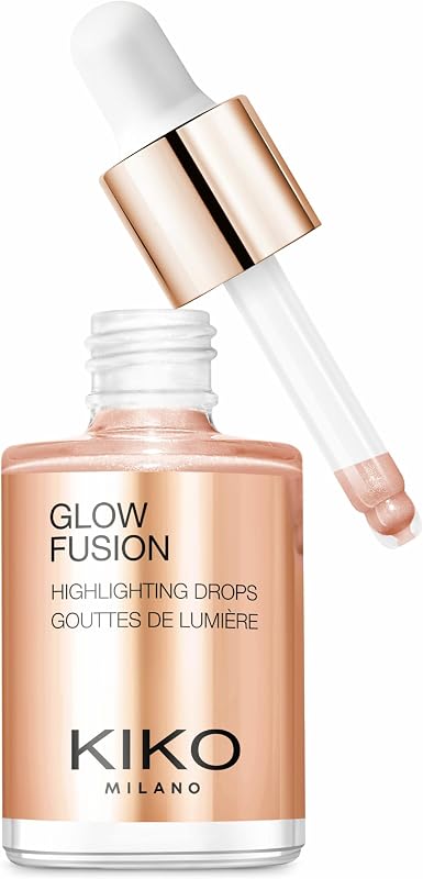 Gotas de iluminação Glow Fusion 02, iluminador líquido facial com acabamento metálico