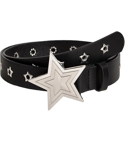 6674 Shinning Rhinestone Star Belt For Men Women Western Hip Hop Punk Y2k Shinning Rhinestone Star Belt for Men Women Western Hip Hop  main image 3