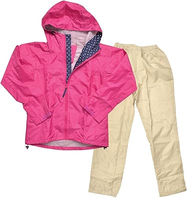 Amazon レインウェア 上下セット レインスーツ レディース メンズ おしゃれ 防水 軽量 通勤 通学 カッパ レインウエア 雨具 バイク 7480 シューズ バッグ