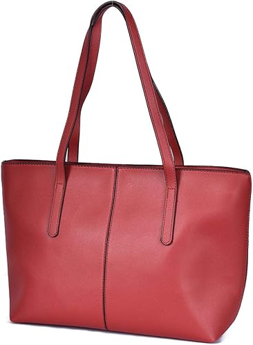 Amazon Saisai サイサイ トートバッグ レディース 通勤 バッグ 就活 Puレザー 自立可能 B5 ショルダーバッグ Tt Pu Of 600 Red トートバッグ