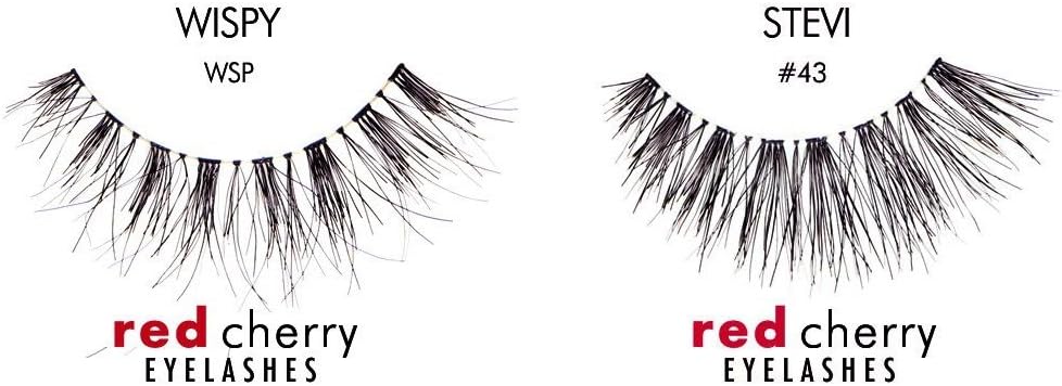 Red Cherry False Eyelashes #WSP (Pack of 3) & Red Cherry False Eyelashes #43 (Pack of 3)