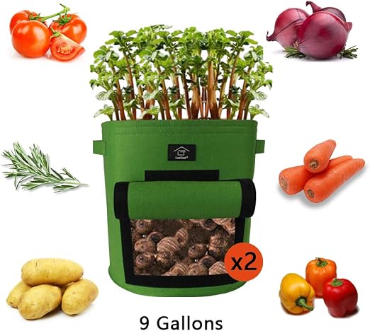 Laxllent Bolsa de Cultivo de Plantas, 30L/9 Galones Bolsa de ...