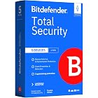 Bitdefender Total Security 2026 &ndash; Complete Antivirus and Internet Security Suite &ndash; 5 Devices | 1 Year Subscription | PC/Mac | Activation Code by Mail