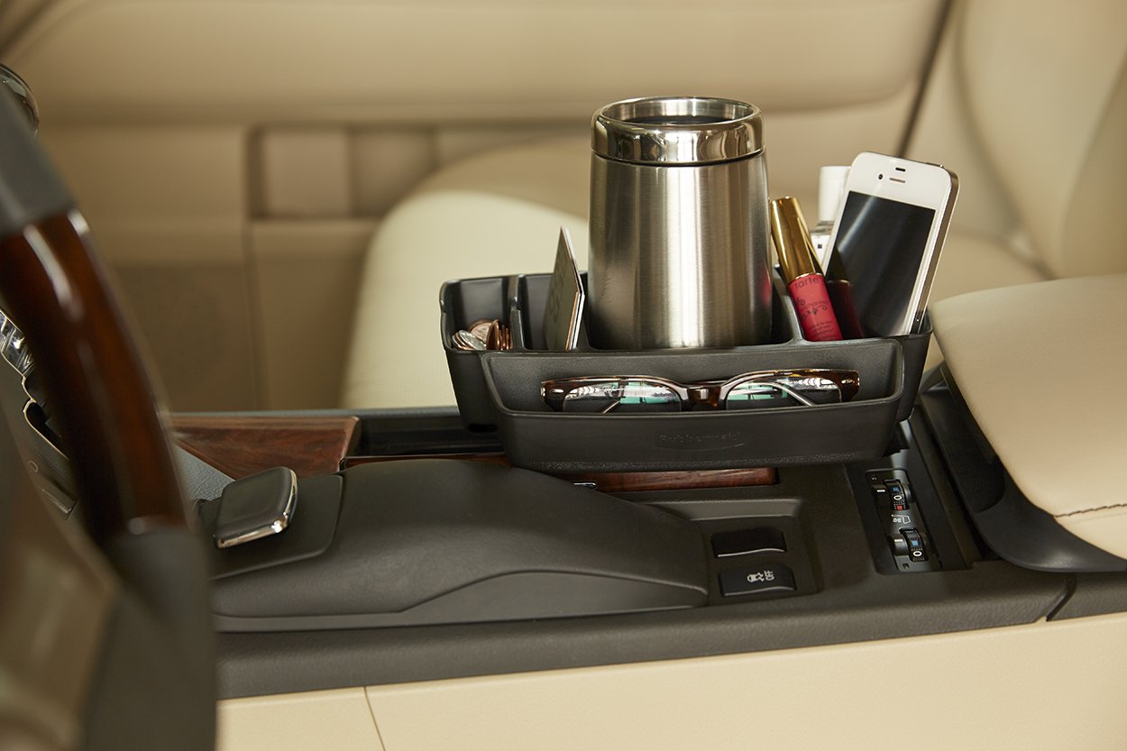 Rubbermaid 3315-20 Automotive Cup Holder Car Storage Organizer Caddy, Deluxe