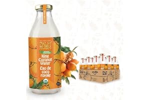 PALM RUSH Organic King Coconut Water - 100% Natural, USDA Certified Organic, Non-GMO, Gluten-Free, No Added Sugar, Rich in El