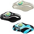 Power Balance the Original Genuine Performance Wristband, Silicone rubber Wristbands Bracelets sports bracelet wristband for men women, power 3 pack bangles, safe Waterproof Lightweight durable, size of M+M+L（M 19.0CM/L 20.5CM)