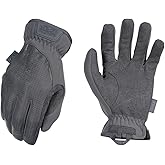 Mechanix Wear FastFit Tactical Gloves - Heavy Duty Lightweight Multipurpose Gloves - Flexible Grip & Reinforced Palm - Touchscreen Capable - Large - Wolf Grey
