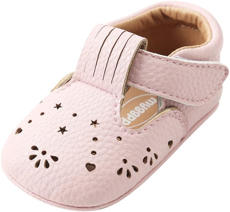 Toddler Baby Boys Girls Flower Crib Shoes Soft Sole Flat Sandals