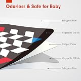 Hahaland Tummy Time Cards 0-6 Months 20 Pieces High Contrast Black White view 6