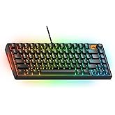 Glorious Gaming Keyboard GMBK 75% - Swappable MX Compatible keycaps, Detachable USB Cable, IP57 Water and dust Resistant, 10 Zone RGB Lighting, Quiet switches - 321x137x41 mm - English QWERTY Layout