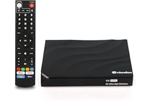 ZYF 2024 Newest vSee Box V3 Pro with Large Size Voice Remote (4GB RAM + 64GB ROM)