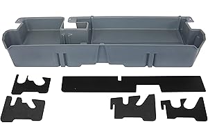 DU HA DU-HA Under Seat Storage fits 2007-2021 Toyota Tundra Double Cab without Factory Subwoofer | Dark Gray Heavy-Duty Back Seat Organizer | 60052